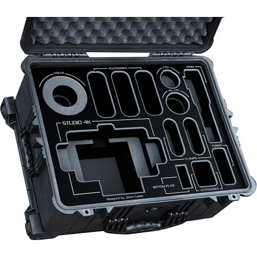 Jason Cases Wheeled Hard Case with Foam Insert for Blackmagic Studio Camera 4K