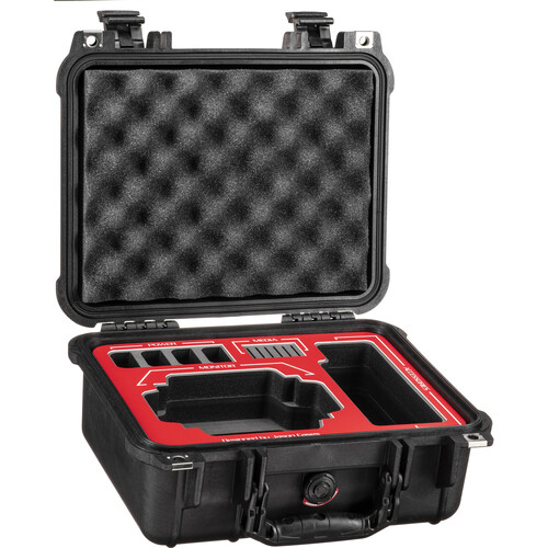 Jason Cases Hard Travel Case for Blackmagic Video Assist 5" Recording Monitor (Red Overlay)