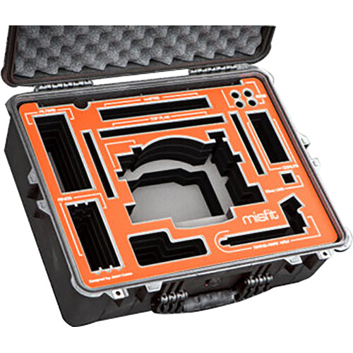 Jason Cases Hard Case for Bright Tangerine Misfit Matte Box with Side Flags