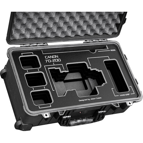 Jason Cases Wheeled Hard Case with Foam Insert for Canon 70 to 200mm Lens