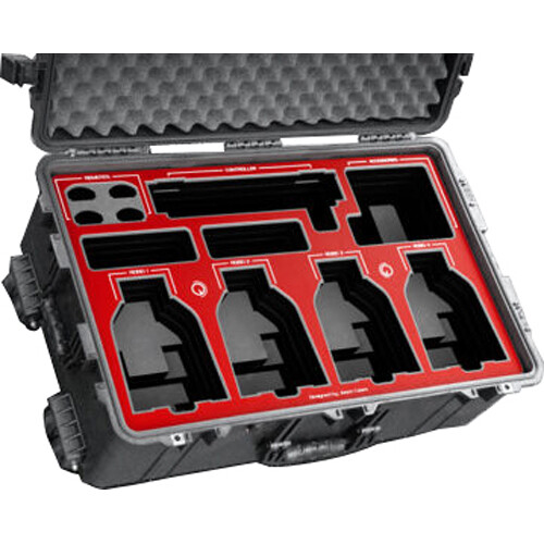 Jason Cases Hard Case with Foam Insert for 4 Canon CR-N100 Robos & IP100 Controller