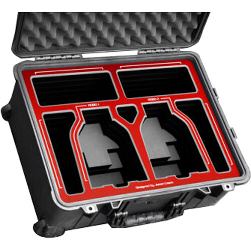 Jason Cases Hard Case with Foam Insert for 2 Canon CR-N100 Robos