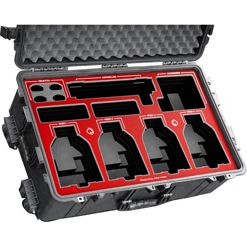 Jason Cases Hard Case with Foam Insert for 4 Canon CR-N300 Robos & IP100 Controller