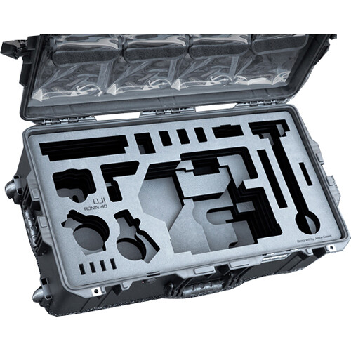 Jason Cases Compact Wheeled Hard Case with Foam Insert for DJI Ronin 4D Combo Kit