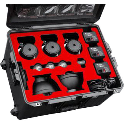 Jason Cases Wheeled Hard Case with Foam Insert for Flashpoint XPLOR 600 Strobe Lights