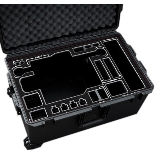 Jason Cases Protective Pelican Case for Freefly MoVI M15 Gimbal Stabilizer with Toad-in-the-Hole (Black Overlay)