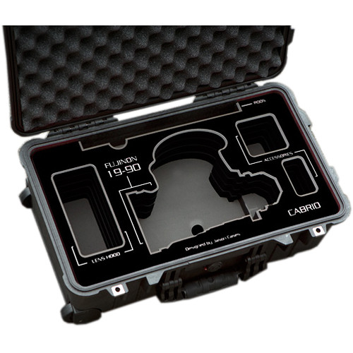 Jason Cases Protective Case for Fujinon 19-90mm T2.9 Cabrio Lens (Black Overlay)