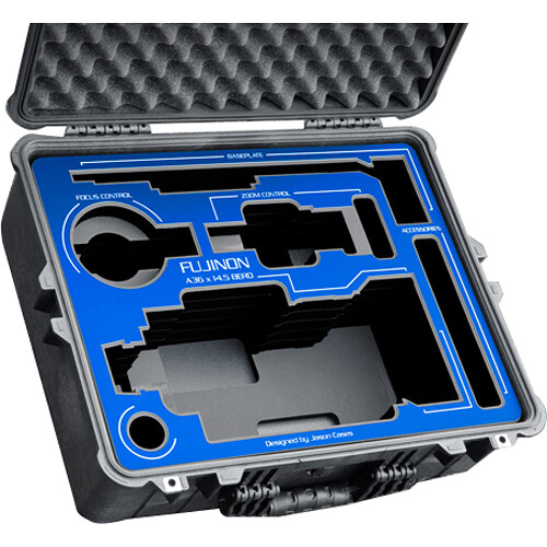 Jason Cases Hard Case with Foam Insert for Fujinon A36 x 14.5mm BERD Lens with Hood
