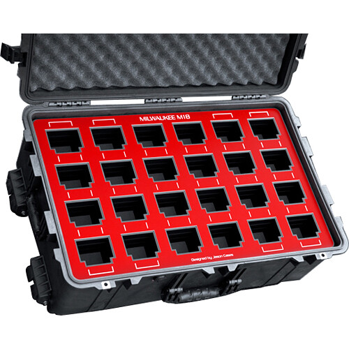 Jason Cases Milwaukee M18 24-Battery Case MLM18RE B&H Photo Video