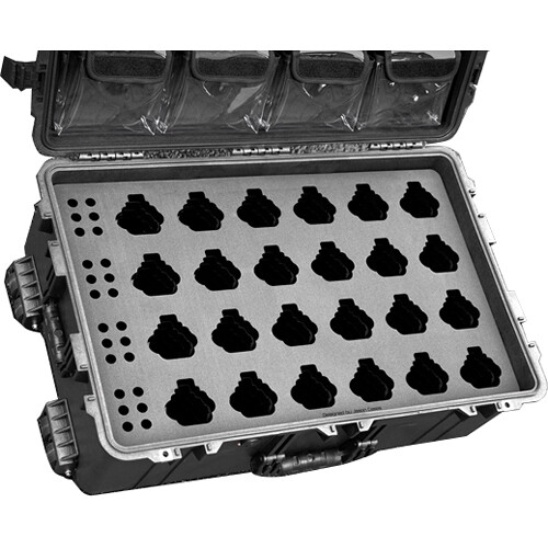 Jason Cases Wheeled Hard Case with Foam Insert for 24 Motorola APX 6000 Radios