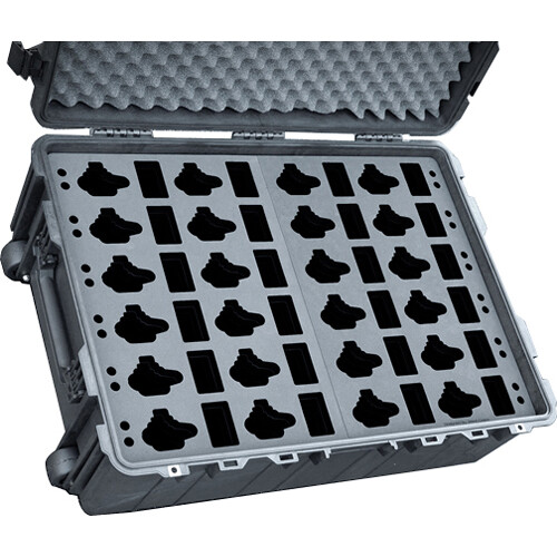 Jason Cases Wheeled Hard Case with Foam Insert for 24 Motorola APX 6000 Radios