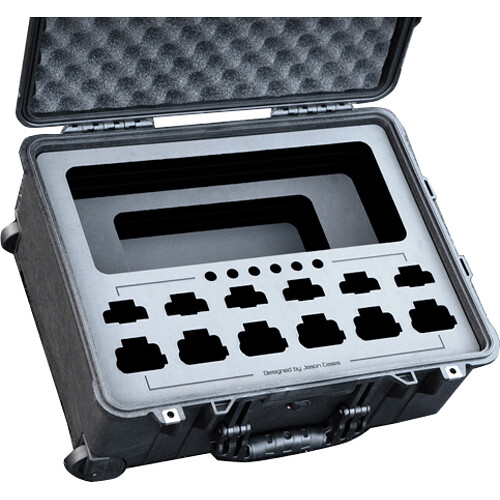 Jason Cases Wheeled Hard Case with Foam Insert for Motorola XPR 3500E and Batteries
