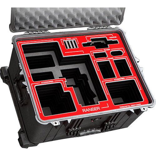 Jason Cases Wheeled Hard Case with Foam Insert for RED Ranger and Touch 7.0" LCD