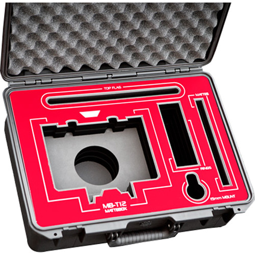 Jason Cases Custom Hard Case for Tilta MB-T12 Matte Box (Red Overlay)