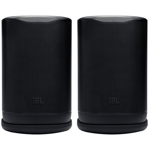 JBL Cove P1 Portable Wireless Wi-Fi Home Speaker with Dolby Atmos (Pair, Black)