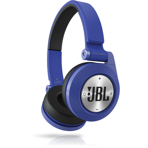 JBL Synchros E40BT Bluetooth On-Ear Headphones (Blue)