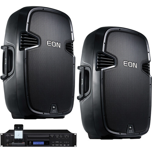 JBL EON515XT 15" Powered Bi-Amped Mixer and CD Player with iPod or iPhone Dock Kit