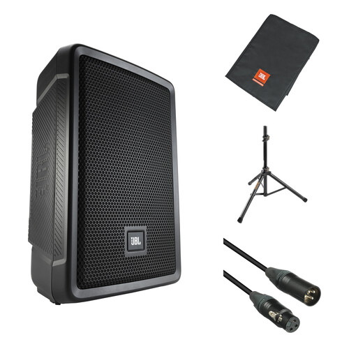 JBL IRX108BT Powered Portable Speaker Kit with Cover, Speaker
