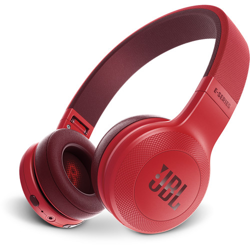 JBL E45BT Bluetooth On-Ear Headphones (Red) JBLE45BTREDAM B&H