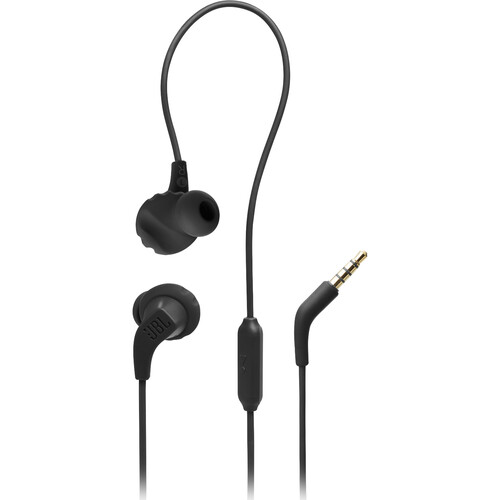 JBL Endurance Run 3 Wired In-Ear Sports Earphones with 3.5mm TRRS Connector (Black/Gray)