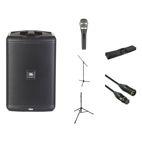 JBL Portable EON ONE Compact PA Singer/Songwriter Kit with Microphone and Stands