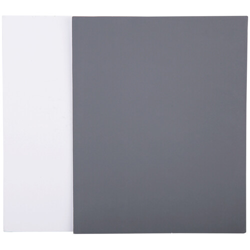 JJC 2-In-1 White Balance & Gray Card Set (10 x 8", 2-Pack)