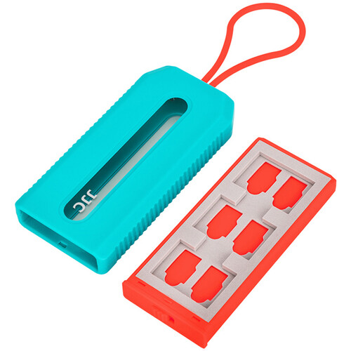 JJC MCK-NS6BP Memory Card Case for 12 TF & 6 Nintendo Switch Game Cards