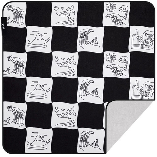 JJC Protective Wrap (Ocean Black & White Checkerboard, 13.8 x 13.8")