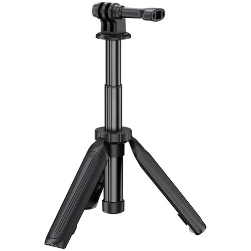 JJC TP-T3A Series Extendable Mini Tripod & Selfie Stick for Action Camera (Black)