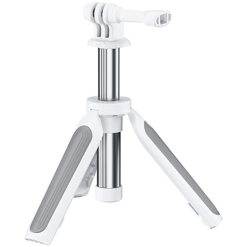 JJC TP-T3A Series Extendable Mini Tripod & Selfie Stick for Action Camera (White)