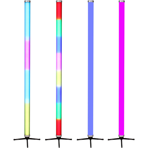 JMAZ Electro T4 RGBW Outdoor Battery Powered LED Tube Light (4', 4-Light Kit)