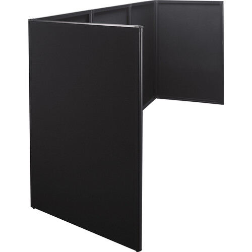 JMAZ Event Booth Facade with Five Detachable Panels (Black)