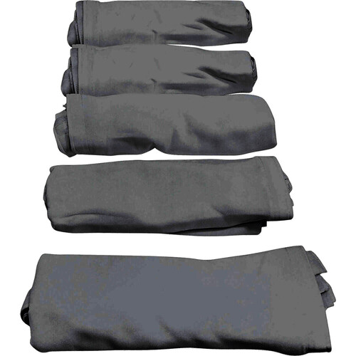 JMAZ Facade Replacement Scrim for Event Booth Facade (5-Pack, Black)