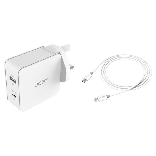 JOBY 42W USB Type-C/USB Type-A PD Travel Wall Charger with Cable Kit