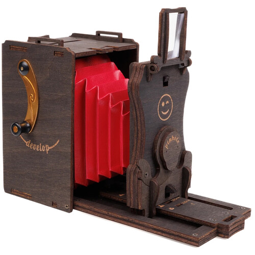 JollyLook Pinhole Instant Film Camera (Stained Brown, Pre-Assembled)