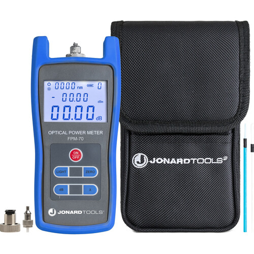 Jonard Tools FPM-70 Fiber Optic Power Meter with FC/SC/LC Adapters