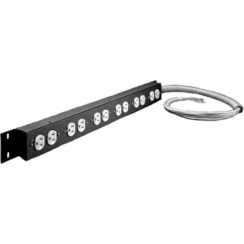 Juice Goose PD1B 6-Duplex Receptacle Custom Multi-Circuit AC Power Strip Distribution (30")