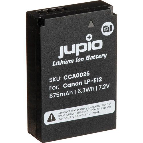 Jupio LP-E12 Lithium-Ion Battery Pack (7.2V, 875mAh)