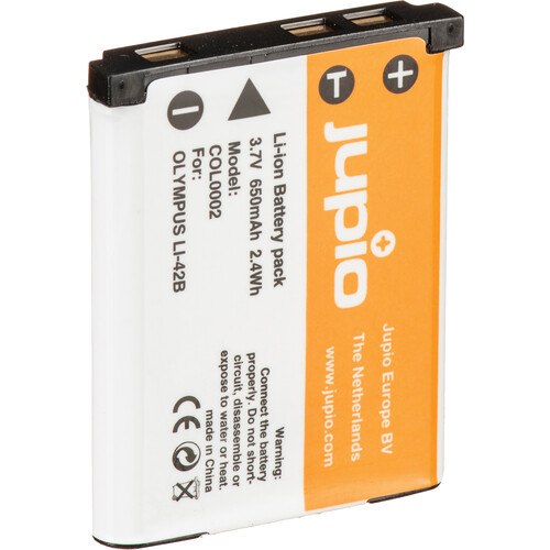 Jupio Li-40B / Li-42B / NP45 / D-Li63 / D-Li108 / EN-EL10/ NP-80 Lithium-Ion Battery Pack (3.7V, 650mAh)
