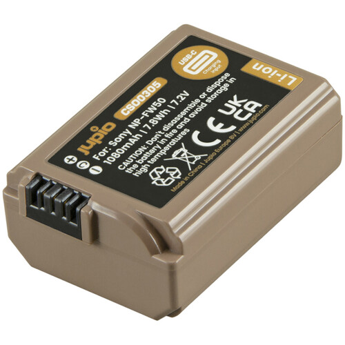 Jupio NP-FW50 Ultra C Battery with USB-C Charging Port