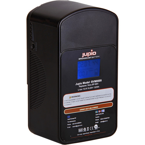 Jupio 9200mAh 12/14.4V Replacement Broadcast Battery for V-Mount Battery