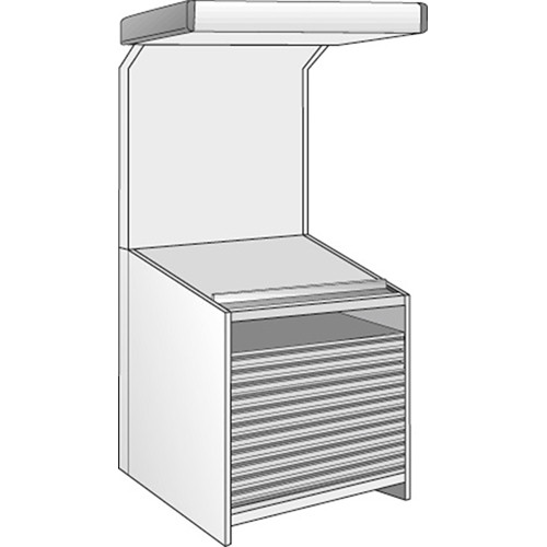 Just Normlicht Color proofStation Viewing Station for 0B Formats (1 Shelf, 12 Drawers)
