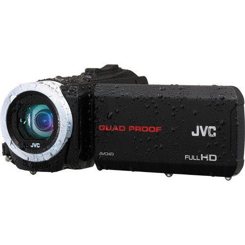 JVC GZ-R50BE Quad Proof HD Camcorder (PAL, Black)