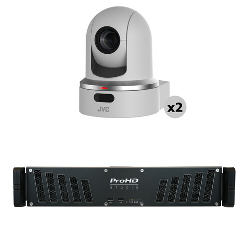 JVC KY-PZ100 PTZ Streaming Kit with ProHD Studio 4000 (White)