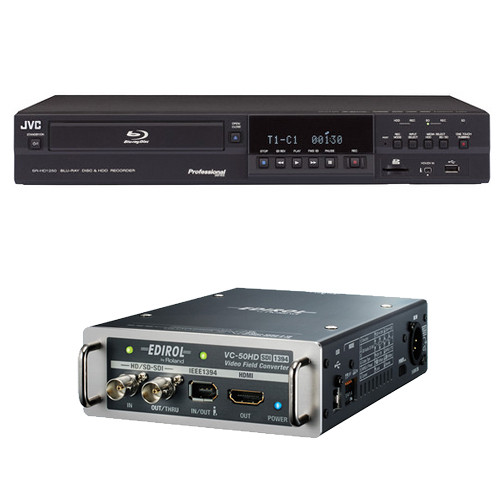 ブルーレイレコーダー JVC SR-HD1250US Blu-ray Disc & HDD Recorder with VC-50HD Video