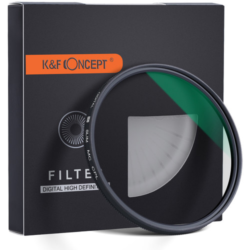 K&F Concept Slim Green Multi-Coated German Optics Schott B270 Circular Polarizer Filter (67mm)