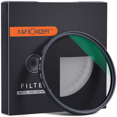 K&F Concept Slim Green Multi-Coated German Optics Schott B270 Circular Polarizer Filter (82mm)