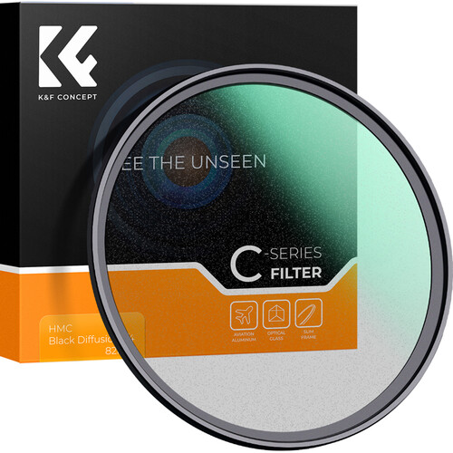 K&F Concept C-Series Black Diffusion Filter (62mm, Grade 1/4)