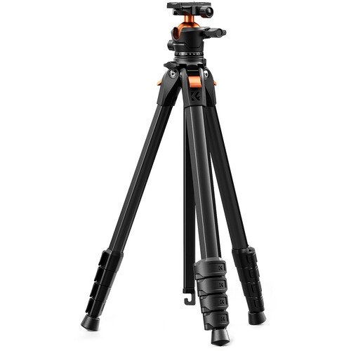 Trípode de Fotografía K&F Concept 1.62m con Cabezal de Bola BH-40 Soporta 10kg