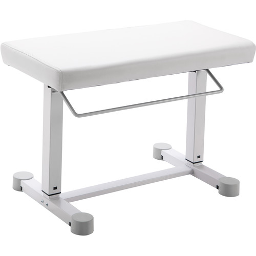K&M 14080 Uplift Piano Bench (Imitation Leather, Pure White)